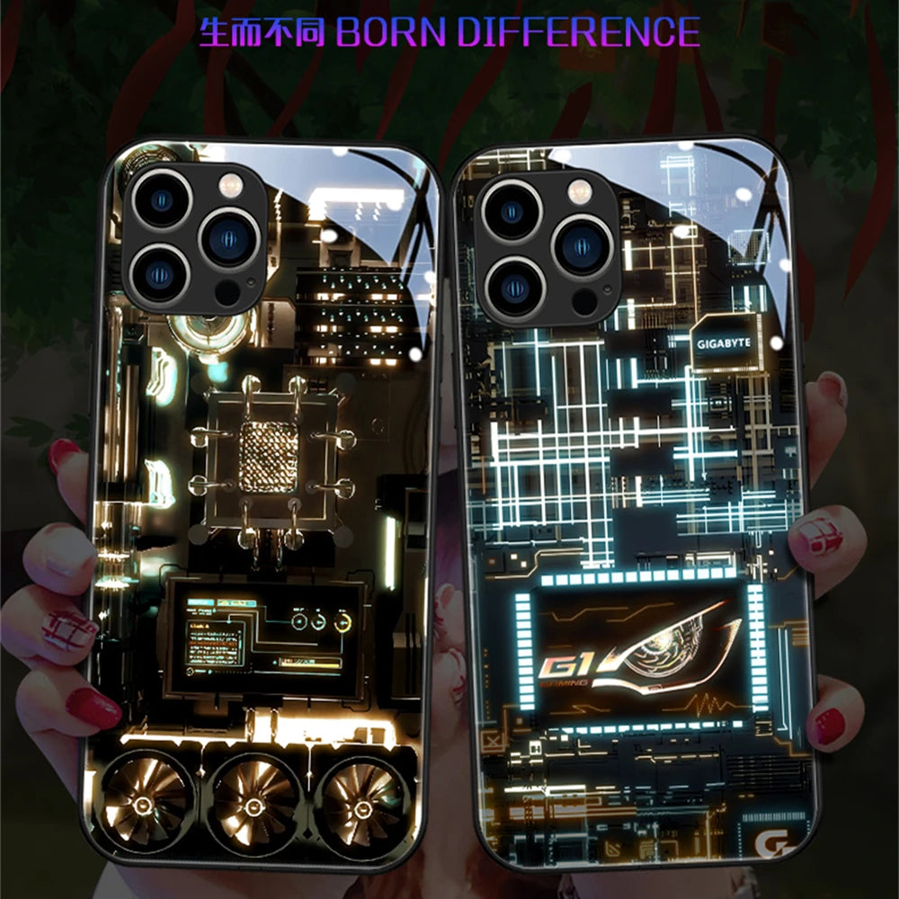 Coque PUNK-LED pour IPhone