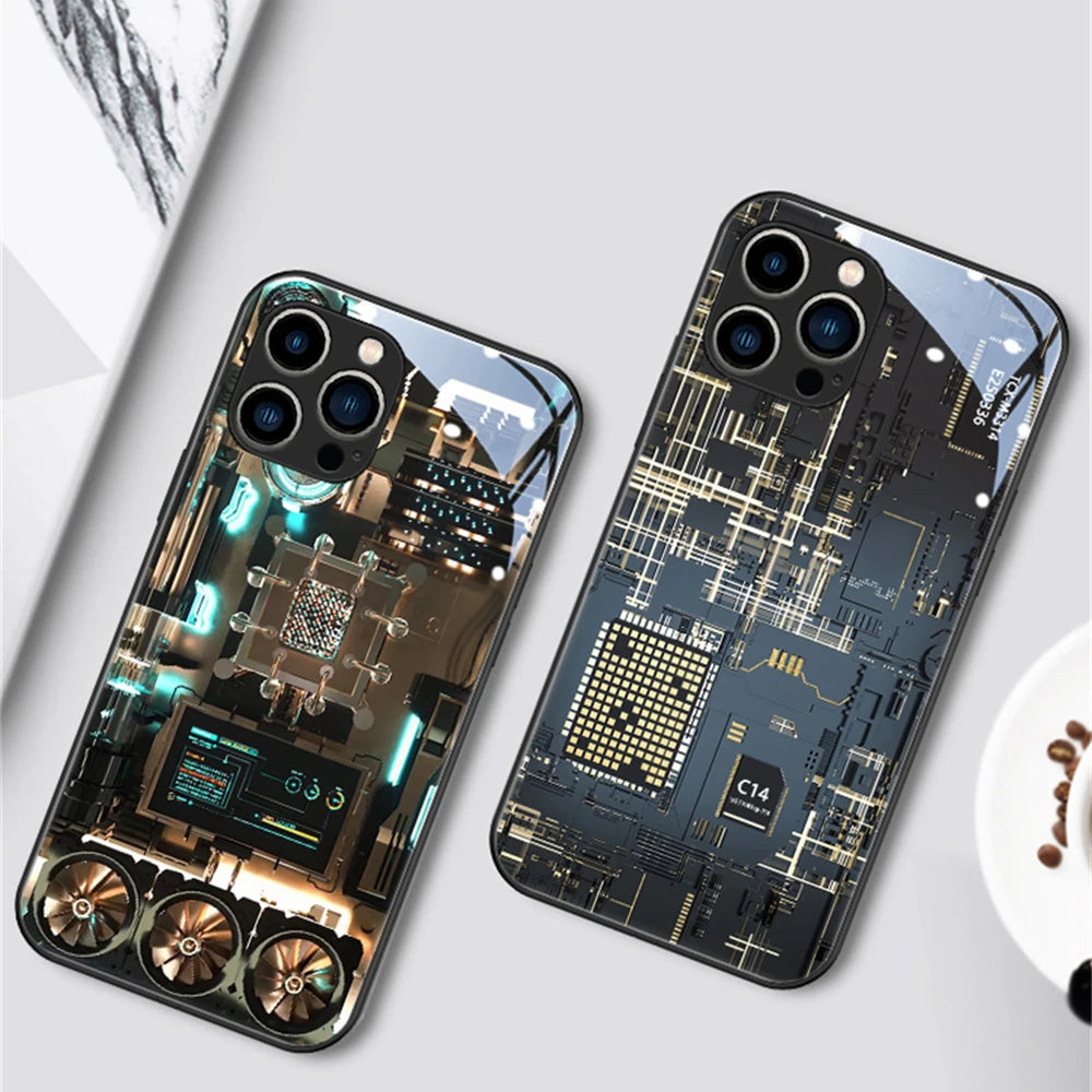 Coque PUNK-LED pour IPhone