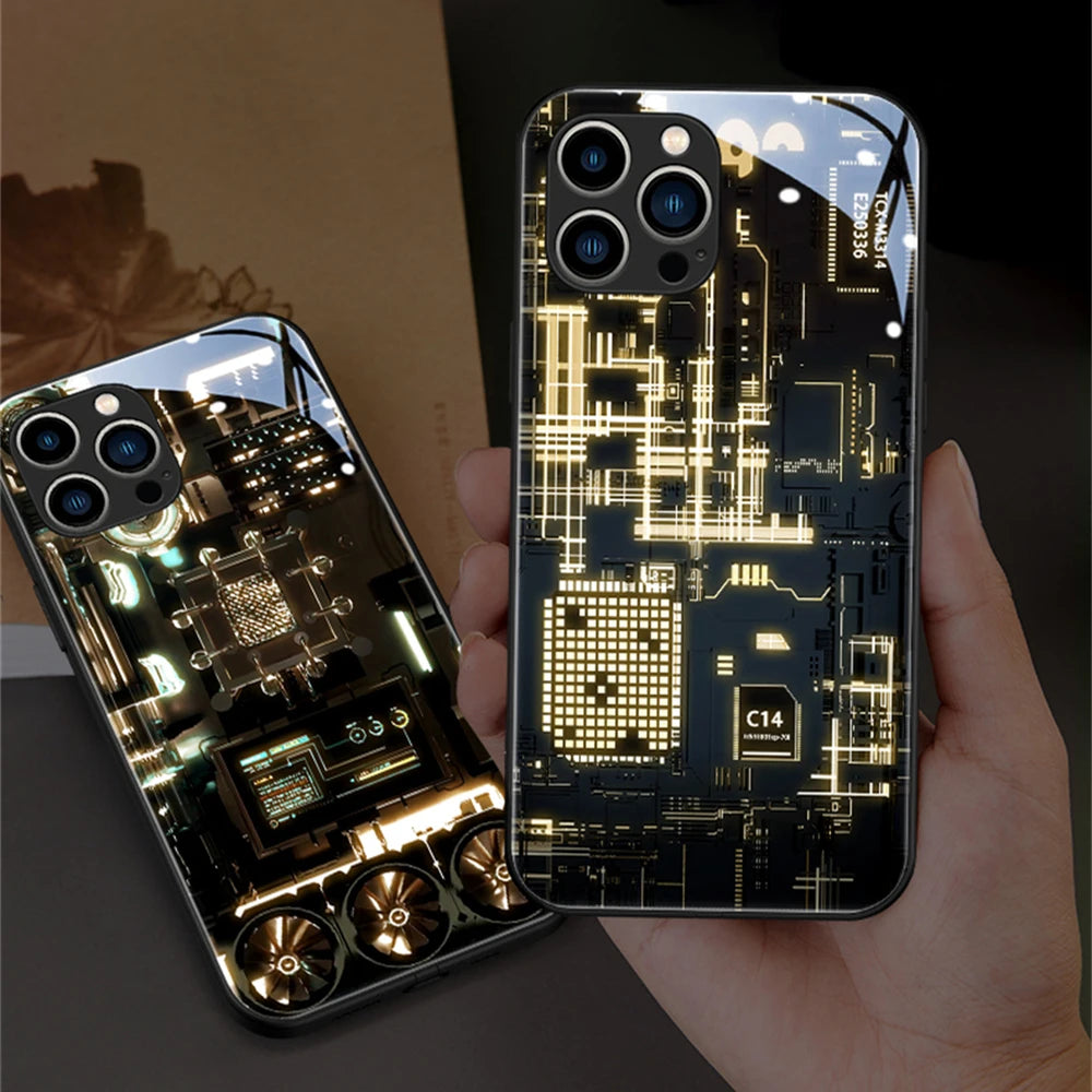 Coque PUNK-LED pour IPhone